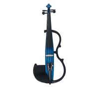 Strumento Musicale Violino Elettronico Professionale In Legno Massello Con Cavo Di Collegamento E Cuffie Blu