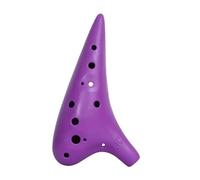strumento ocarina 12 Fori Blu Ocarina Plastica Alto Tono C Mini Ocarina Flauto Strumenti Musicali A Fiato Con Cordino Da Collo (Color : Purple)