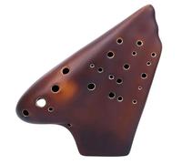 Strumento Ocarina 3 Tubi Ocarina in Ceramica Alto C Chiave 23 Fori AC Ocarina Professionale Strumenti Musicali Ocarine Opache (Color : A)