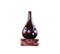 Strumento Ocarina 6 Fori Alto Tone C Ocarina Flauto Fission Style Ceramica Nera Ceramica Smoky Glaze Strumento Musicale per Principianti (Color : Brown)