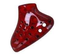 strumento ocarina Accessori Per Strumenti Musicali Rari Professionali In Plastica Tripla Ocarina Alto Tone C Ocarina Color (Color : Red)