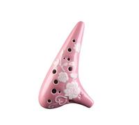 strumento ocarina Fengya Ocarina 12-hole alto C tone relief ceramic ocarina musical instrument student beginner ocarina(Color:3)
