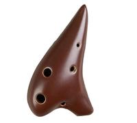 strumento ocarina Mini Performance Professionale Per Principianti Per Esercitarsi In Una Piccola Ocarina Portatile A Sei Fori Dipinta A Mano Marrone Tono Alto C