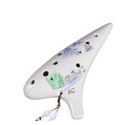 strumento ocarina Ocarina 12 buche contralto C chiave semplice e facile da imparare per gli studenti delle scuole elementari principianti principianti Tao professionali(Color:4)
