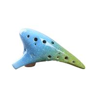 strumento ocarina Ocarina 12 fori tasto C contralto elegante nuovo modello di formazione didattica con smalto in schiuma viene fornito con spartito musicale(Color:3)