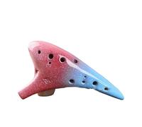 strumento ocarina Ocarina 12 fori tasto C contralto elegante nuovo modello di formazione didattica con smalto in schiuma viene fornito con spartito musicale(Color:2)