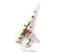 strumento ocarina Ocarina A 12 Fori Dipinta A Mano Acuti SF Pratica Pratica Di Esecuzione Professionale Per Studenti Adulti Chiave (Color : 4)