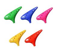 Strumento Ocarina Ocarina a 12 fori per principianti contralto chiave Do strumento didattico a 12 fori in AC(Rose red)