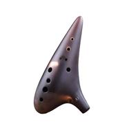 strumento ocarina Ocarina affumicata a 12 fori in argilla di porcellana messa a punto AF per produrre un tono accurato per i principianti che insegnano l'ocarina(Color:2)