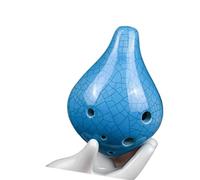 strumento ocarina Ocarina Contralto A 6 Fori In Chiave C Per Strumento Musicale Professionale Per Adulti Cordino Popolare A Bocca Corta Con Crepa Blu
