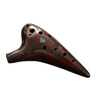strumento ocarina Ocarina entry-level a 12 fori AC contralto resistente alla caduta chiave C chiave C colore venature del legno