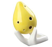 strumento ocarina Ocarina Gialla A 6 Buche Contralto C Chiave Professionale Per Autoapprendimento Entry-level Che Suona Per Principianti A Sei Buche