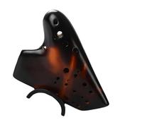strumento ocarina Ocarina In Ceramica A 3 Tubi Contralto C Chiave AC Affumicata Tripla Ocarina Flauto Musicale Avanzato Professionale (Color : 3/4)