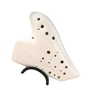 strumento ocarina Ocarina In Ceramica A 3 Tubi Contralto C Chiave AC Affumicata Tripla Ocarina Flauto Musicale Avanzato Professionale (Color : 2)