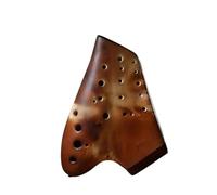 strumento ocarina Ocarina in ceramica a tre tubi 12 fori chiave Alto C AC Ocarina professionale affumicata opaca del tempo(A-G1)