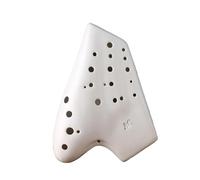 strumento ocarina Ocarina in ceramica a tre tubi 12 fori chiave Alto C AC Ocarina professionale affumicata opaca del tempo(A-G2)