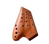 strumento ocarina Ocarina in ceramica a tre tubi 12 fori chiave Alto C AC Ocarina professionale affumicata opaca del tempo(3/4)