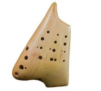 strumento ocarina Ocarina In Ceramica Tripla Tono Alto F Di Colore Naturale Strumenti Musicali Professionali