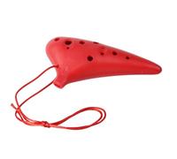 strumento ocarina Ocarina In Chiave C Contralto A 12 Fori Con Pacchetto Cornamusa Etnica Strumento Professionale Di Livello Principiante (Color : Red)