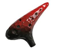 strumento ocarina Ocarina Ocean Wave Strumenti Musicali In Ceramica 12 Fori Musica Professionale Fatta A Mano Casa Di Ocarina Da (Color : Red)
