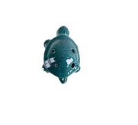strumento ocarina Ocarina Piccola A 6 Fori Verde Scuro, Tono C Alto, Per Principianti, In Ceramica Didattica