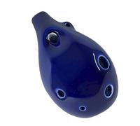 strumento ocarina Ocarina Professionale A Sei Fori Per Principianti Ocarina Contralto A 6 Fori In Ceramica Blu Scuro C (Color : AC)