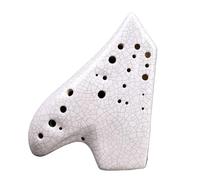 strumento ocarina Ocarina Professionale Singola Bianca A Tre Tubi Ocarina Avanzata In Ceramica Con Tasto Alto C