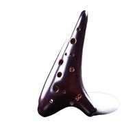 strumento ocarina Ocarina SC saldata con riso a 12 fori suono per principianti che insegna ocarina Ocarina di qualità del suono a 12 fori con borsa(Color:2)