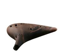 strumento ocarina Ocarina strumento musicale professionale a 12 buche souvenir scenico della scuola di ocarina affumicata(Color:A)