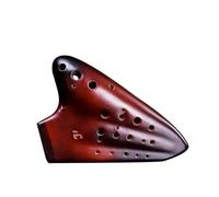 Strumento Ocarina Ocarina Tripla Tono Alto C Ocarine in Ceramica Strumenti Musicali Professionali Ocarina of Time Blu Viola (Color : Red)
