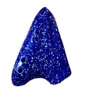 strumento ocarina Ocarina Tripla Tono Alto C Ocarine In Ceramica Strumenti Musicali Professionali Ocarina Of Time Blu Viola (Color : Blue)