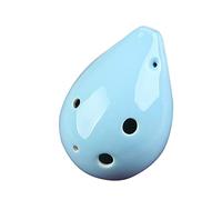 Strumento ocarina professionale in ceramica con tono C alto a 6 fori, carino forma rotonda, strumento musicale Ocarina (4)
