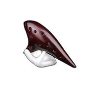 strumento ocarina Riso affumicato rosso/blu a 12 buche alto C AC livello base per studenti livello professionale(Color:3/4)