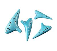 strumento ocarina Set Di Quattro Pezzi Di Ocarina Verde Incrinata Con Dodici Fori Strumento Professionale Per Principianti