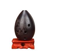 Strumento ocarina Strumento Flauto In Ceramica Per Principianti Professionale A Otto Fori Tipo Pera Xun Strumento A Fiato Nazionale(Black C key)