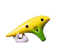 strumento ocarina Strumento Musicale Nazionale Ocarina A Dodici Fori Cielo Stellato, Per Principianti Insegnamento Dell'ocarina A 12 Fori (Color : Yellow)