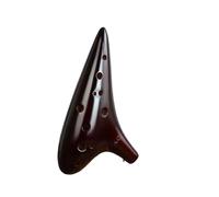 strumento ocarina Strumento Musicale Ocarina A 12 Fori Tono Alto C Ocarine In Ceramica Flauto Accessori Per Strumentazione Musicale Professionale (Color : Dark red)
