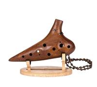 strumento ocarina Strumento Musicale Per Flauto Traverso Professionale Ocarina In Porcellana Avanzata A 12 Fori (Color : 2AC)