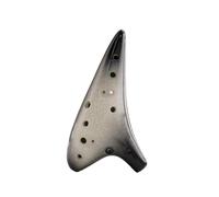 Strumento Ocarina Strumento ocarina professionale contralto a 12 fori(Black and white)