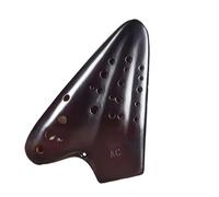 strumento ocarina Triple Ocarina Pottery 12 Fori Ocarine Strumenti Musicali Flauto Strumentazione Musicale Professionale Nero Rosso