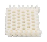 Strumento organizer per cavi con fori da 9 mm, pettine per fori di cavi di rete per cavi CAT5, CAT6, CAT7, strumento compatto in ABS e rame per la gestione dei cavi per il (6x6 fori)