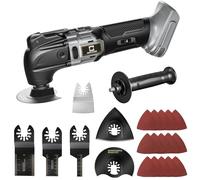 Strumento oscillante senza fili per batteria DeWalt da 20 V, strumento motore brushless con manico ausiliario, 6 velocità variabile oscillante multi-utensile per raschiare, levigare, tagliare legno