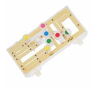 Strumento per accordi, sistema di apprendimento della chitarra Sussidio didattico in metallo ABS per principianti per gli amanti degli strumenti musicali(oro)