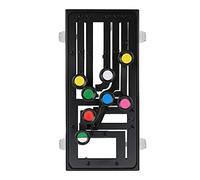 Strumento per accordi, sistema di apprendimento della chitarra Sussidio didattico in metallo ABS per principianti per gli amanti degli strumenti musicali(Nero)