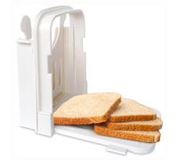 Strumento per affettare il pane Manuale in plastica pieghevole Guida per il pane per toast fatti in casa Pane francese Bianco 7 x 5,7 x 2,36 pollici