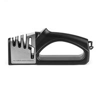 Strumento per affilare i coltelli 4 in 1 Smerigliatrice ad angolo fisso a 4 stadi per uso domestico per coltelli da Forbici Coltelli da chef ABS Acciaio inossidabile Ceramica