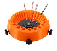 Strumento per Affilare le Punte del Trapano, Affilapunte per Punte da Trapano Angolari Multiuso e Resistenti per Affilare Punte da Trapano da 2 a 13 mm e Smerigliatrice da 125 mm (Arancione)