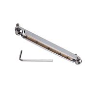 Strumento per Altezza Ponte Chitarra Acustica, Set 1 Pezzo | Lega di Zinco Argentata, Superficie Lucida, Piccola Chiave Inclusa, per Montaggio Domestico e Palco