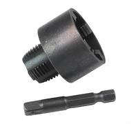 Strumento per aprire filetti per tubi dell'acqua in PPR da 1/2" e 3/4", per filettatura interna ed esterna, punta per trapano idraulico in acciaio al carbonio per tubi in plastica e metallo (1/2")