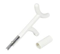 Strumento per Arcieria, Raschietto per Rimuovere l'Impennaggio da Frecce in Carbonio e Plastica, Completo di Coperchio per la Manutenzione delle Frecce nella Caccia con Arco e Tiro al Bersaglio(White)